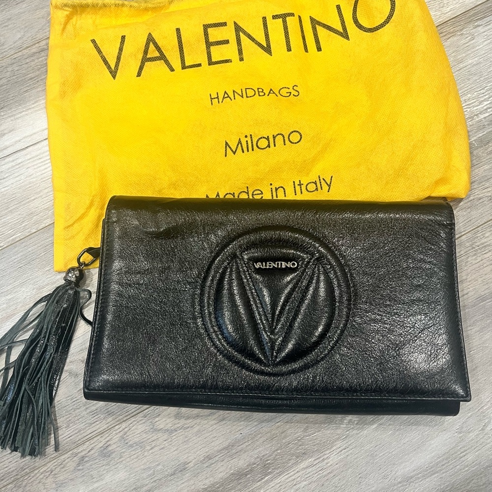 Valentino Black Clutch with dust bag